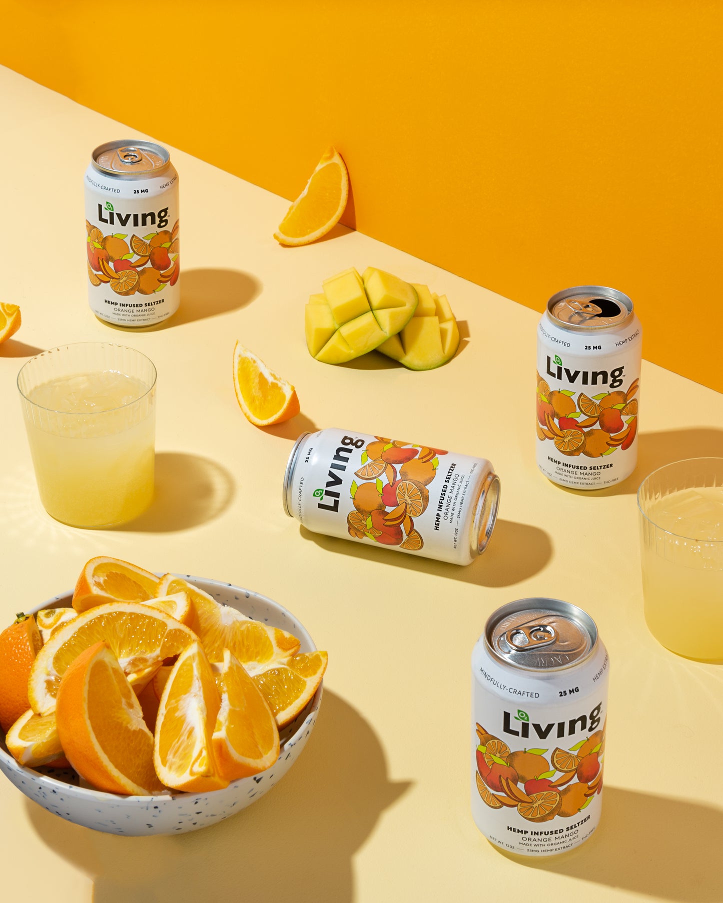 Hemp Infused Seltzer: Mango Orange