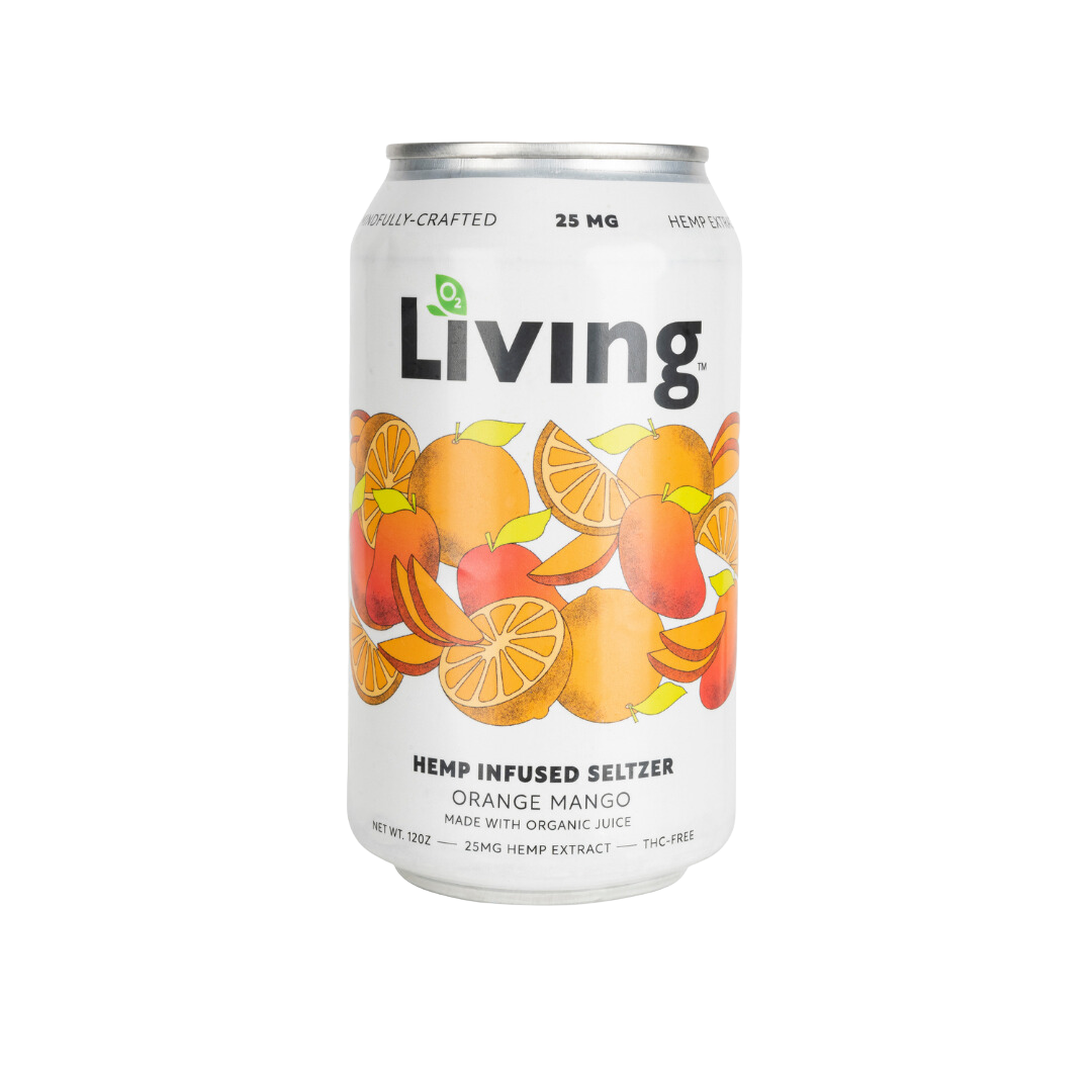 Hemp Infused Seltzer: Mango Orange