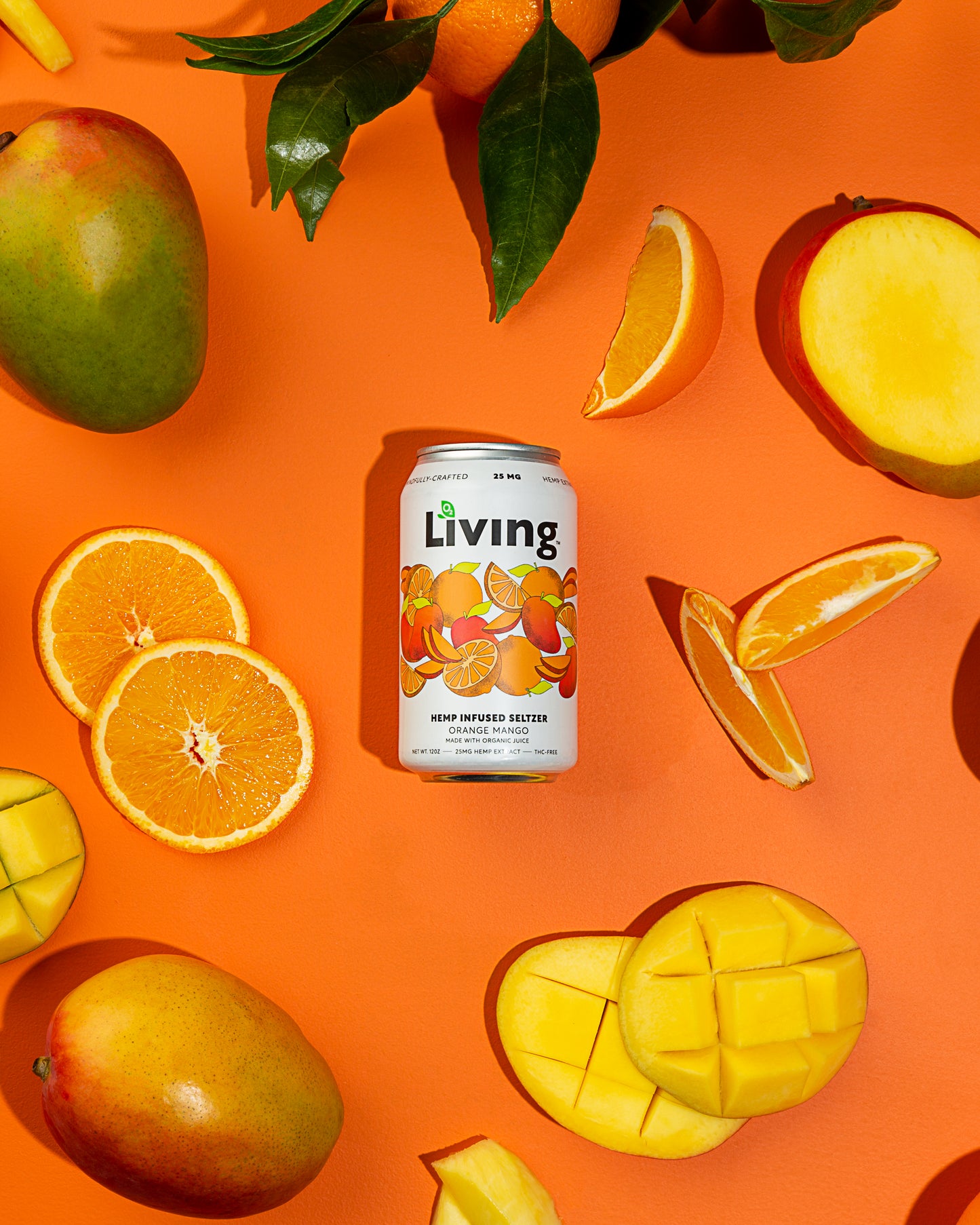 Hemp Infused Seltzer: Mango Orange