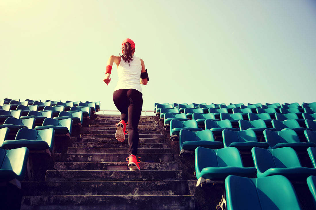 Running woman power stairmaster 2021 Goals New Years Resolution Wellness Journey