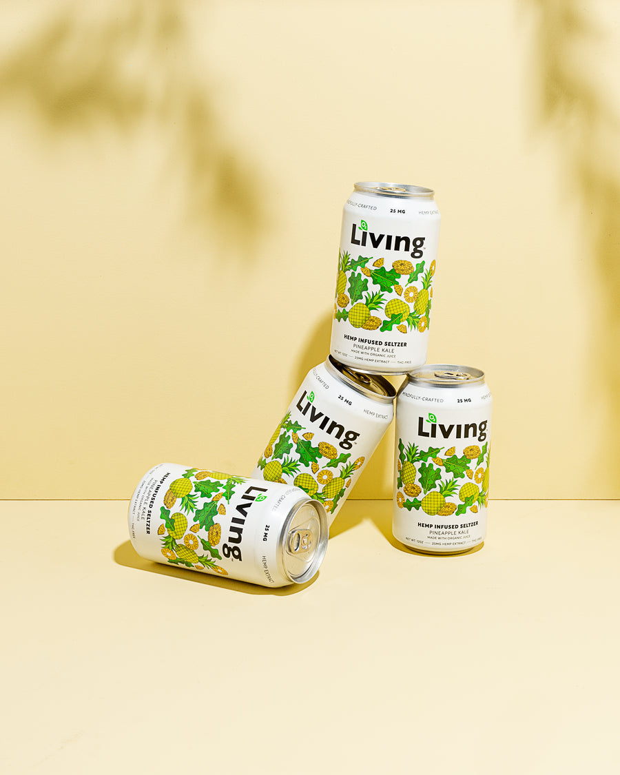 Hemp Infused Seltzer: Pineapple Kale