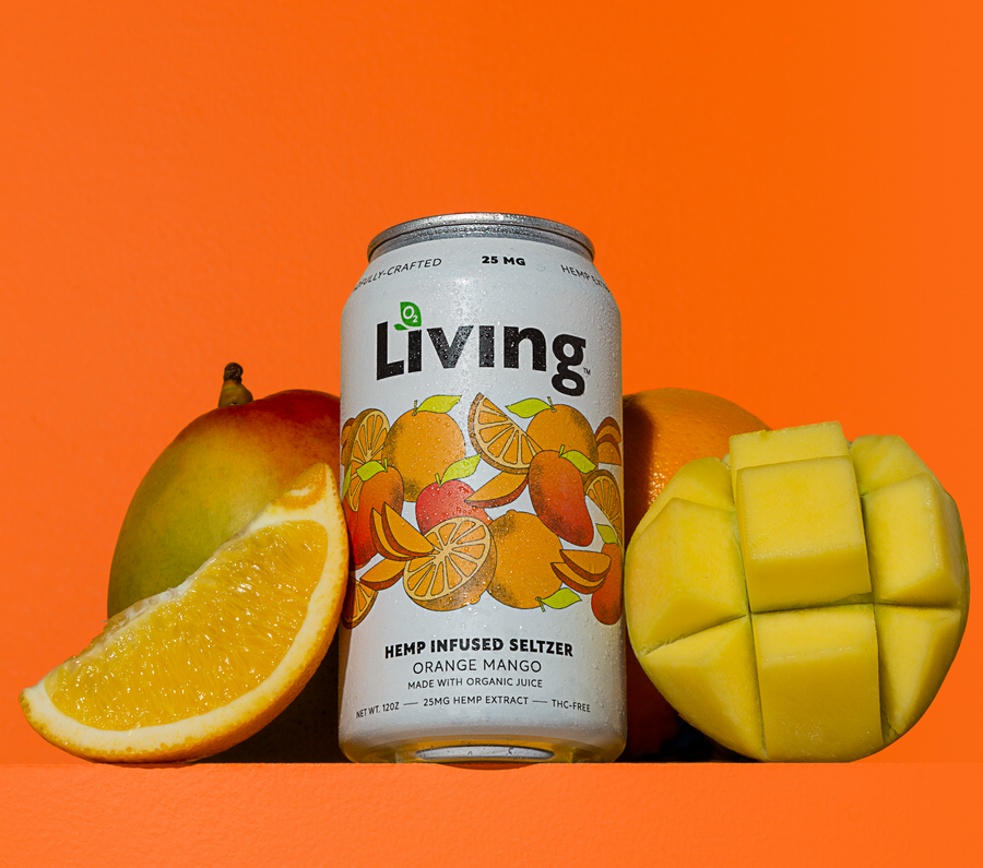 Hemp Infused Seltzer: Mango Orange