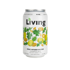 Hemp Infused Seltzer: Pineapple Kale